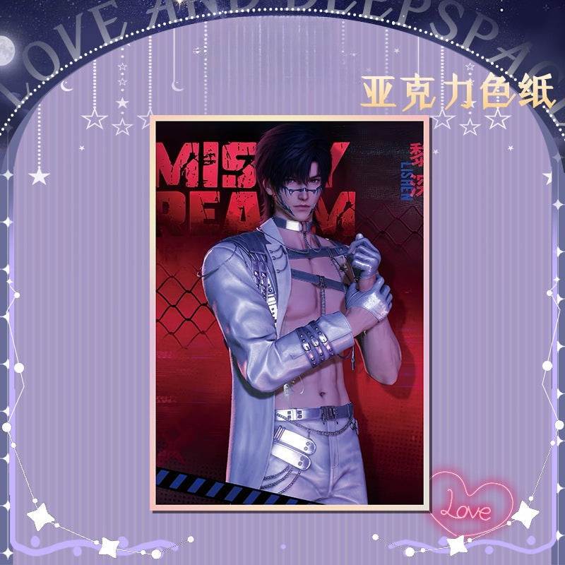 LaDS Acrylic Art Card 116-178 Large Size Holographic Edge 20.5*14.5cm Anime Merchandise - merrys