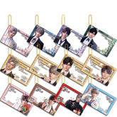 LaDS New Beaded Chain Clear Card Keychain 143-154 - Double-Sided Sandwich Anime Game Charm