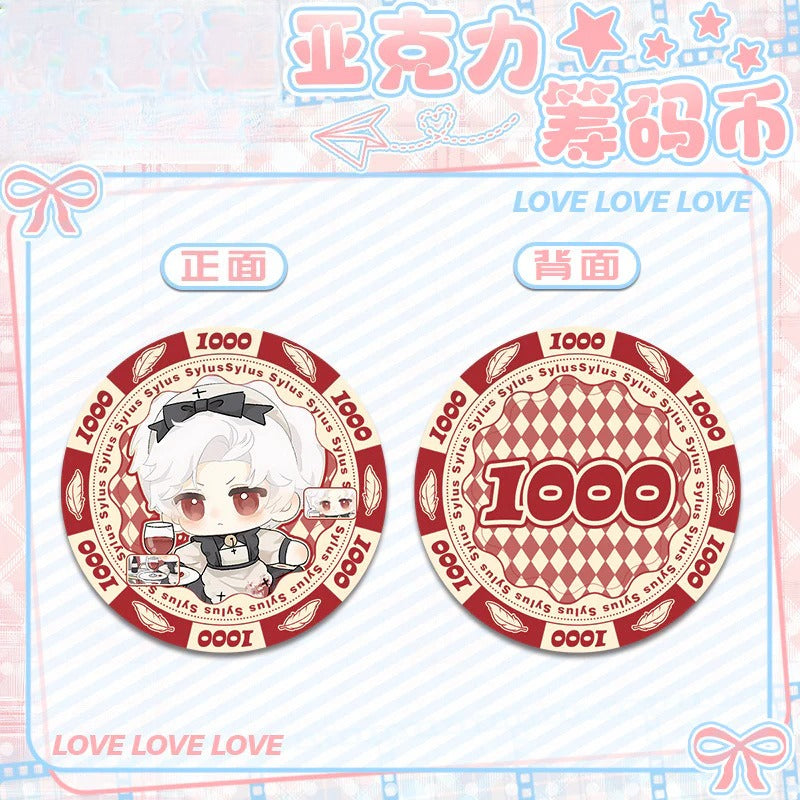 LaDS Acrylic Chip Coin 201-250 - Sandwich Double-Sided High-Definition Pattern Anime Game Merchandise - merrys
