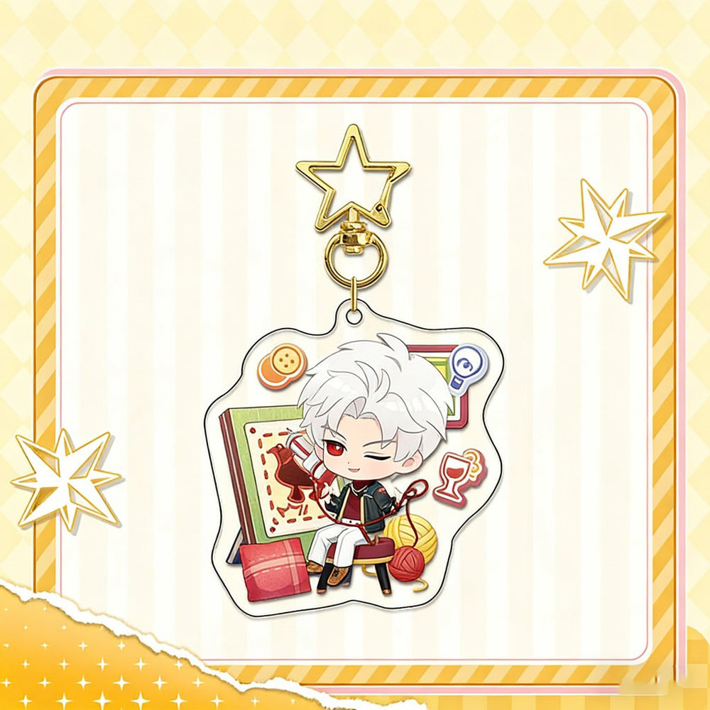 LaDS Chibi Keychain Star Buckle Charm - Rafayel, Xavier Merchandise - merrys