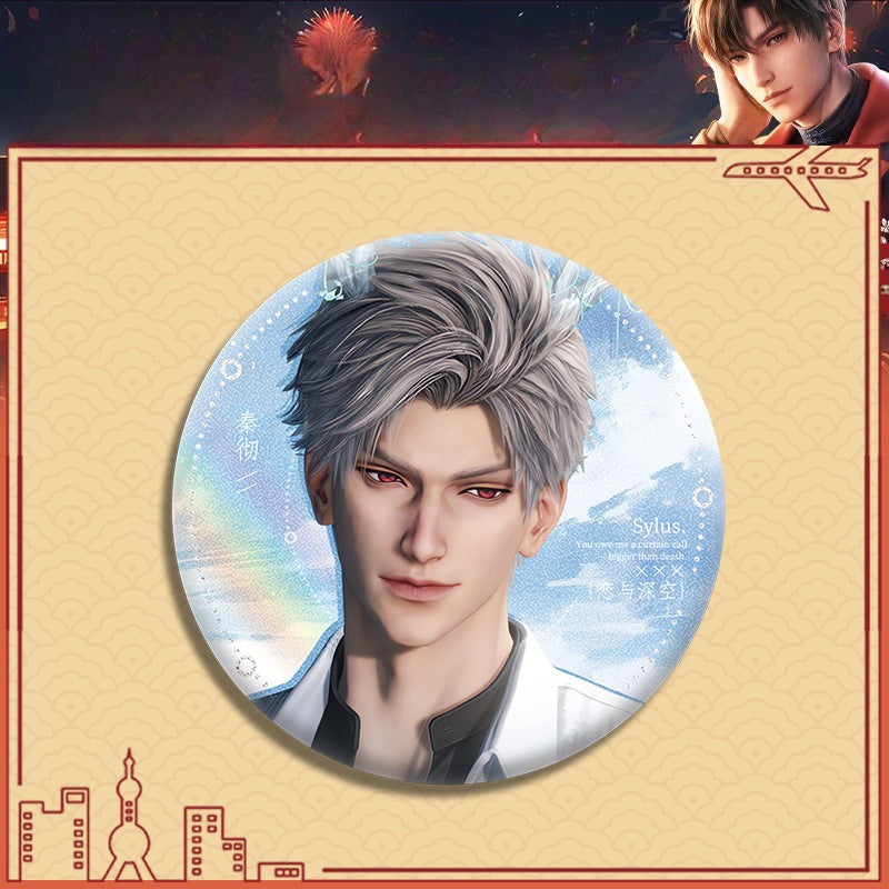 LaDS Double Flash Badge 143-196 - Diameter 75mm 58mm Tinplate Anime Merchandise - merrys