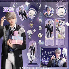 Xavier 2025 Birthday Series Merchandise - Combo Set of Sandwich Standee, Double Flash Badge, Art Card, Keychain - merrys