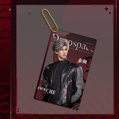 LaDS Collab Series Clear Card Beaded Chain Charm - Double-Sided Sandwich Acrylic Anime Game Merch - merrys