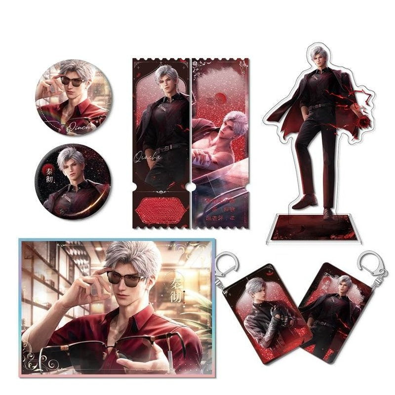 LaDS Sylus Dark Spot Leader - Acrylic Sandwich Standee, Double Flash Badge, Art Card, Quicksand Keychain - merrys