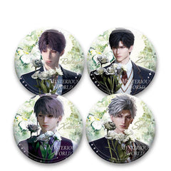 LaDS Double Flash Badge 127-154 - Diameter 75mm 58mm Tinplate Anime Game Merchandise - merrys