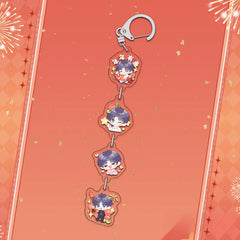 LaDS Chibi String Charm - Acrylic Sandwich Craft Keychain Celebrity Anime Merchandise - merrys