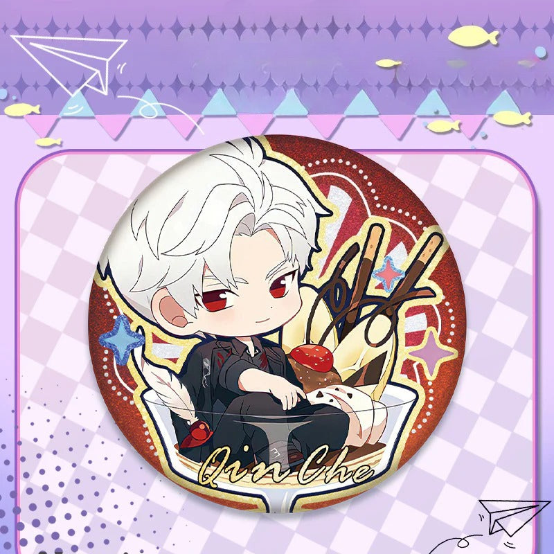 LaDS Double Flash Badge 123-126 - PET Material 75mm 58mm Tinplate Anime Merchandise - merrys