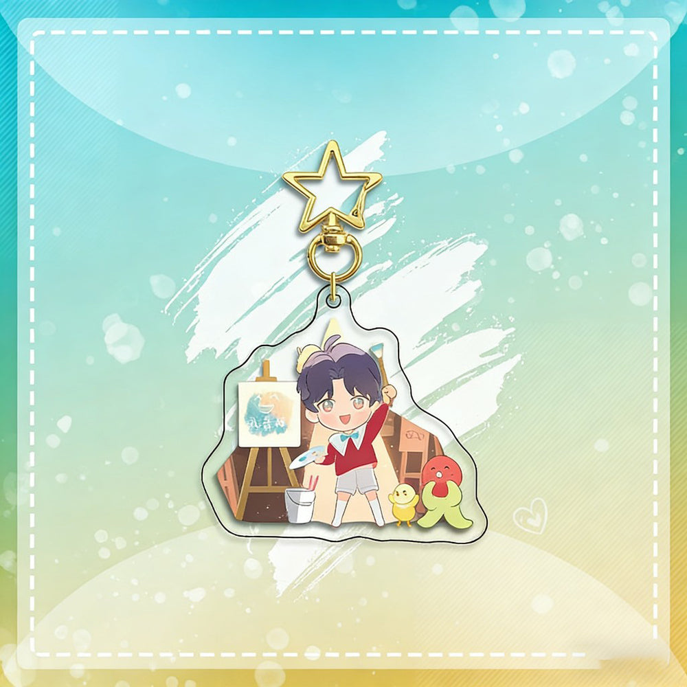LaDS Chibi Keychain Star Buckle Charm - Rafayel, Xavier Merchandise - merrys