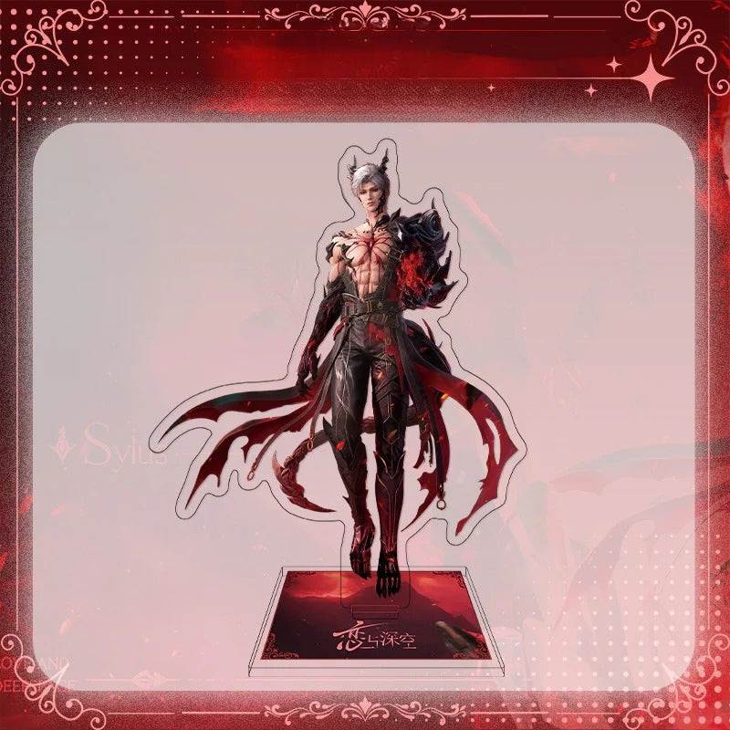 LaDS Sylus Abyss Ruler Acrylic Sandwich Standee, Double Flash Badge, Art Card, Quicksand Keychain - merrys