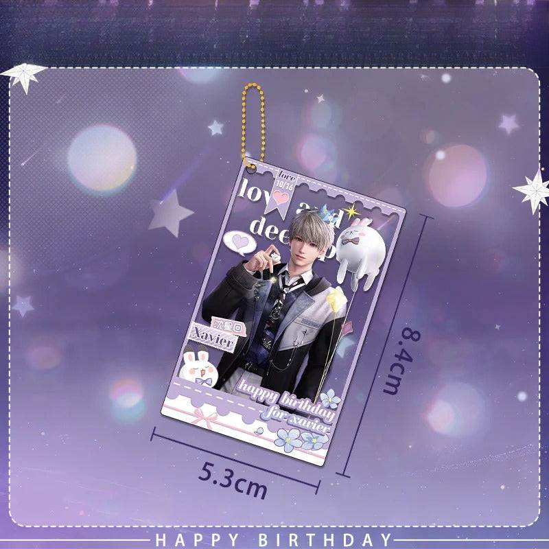 Xavier 2025 Birthday Series Merchandise - Combo Set of Sandwich Standee, Double Flash Badge, Art Card, Keychain - merrys