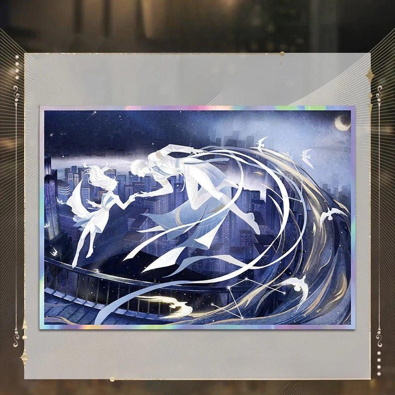 LaDS Acrylic Double Flash Art Card High-Definition Printing Anime Mobile Game Merchandise - merrys