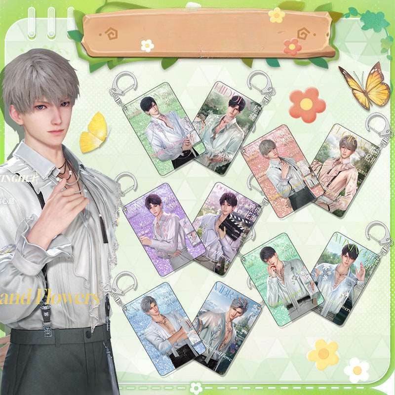 LaDS Shaker Mahjong Charm Keychain 28-32 - Zayne, Rafayel, Xavier Anime Game Merch - merrys