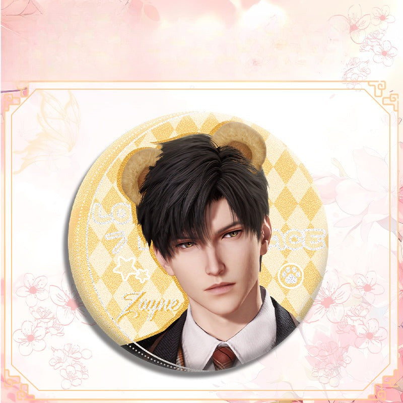 LaDS Double Flash Badge 143-196 - Diameter 75mm 58mm Tinplate Anime Merchandise - merrys