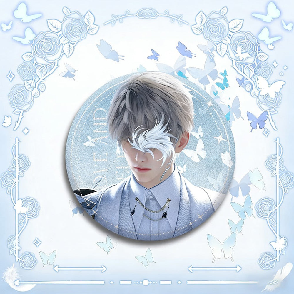 LaDS Double Flash Badge 135-138 - Diameter 75mm 58mm Tinplate Anime Merchandise Badge - merrys