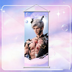 LaDS Premium Canvas Wall Scroll - Anime Game Merch - merrys