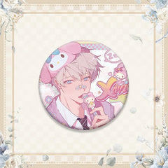 LaDS Double Flash Badge 1-64 - 75mm 58mm Tinplate Anime Merchandise - merrys