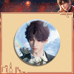 LaDS Double Flash Badge 143-196 - Diameter 75mm 58mm Tinplate Anime Merchandise - merrys