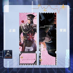 LaDS Caleb Merchandise - Acrylic Sandwich Standee, Double Flash Badge, Art Card, Quicksand Keychain - merrys