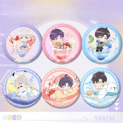 LaDS Series 101 Badge - Chibi Cartoon Character Zayne, Rafayel All Characters Badge Merchandise - merrys