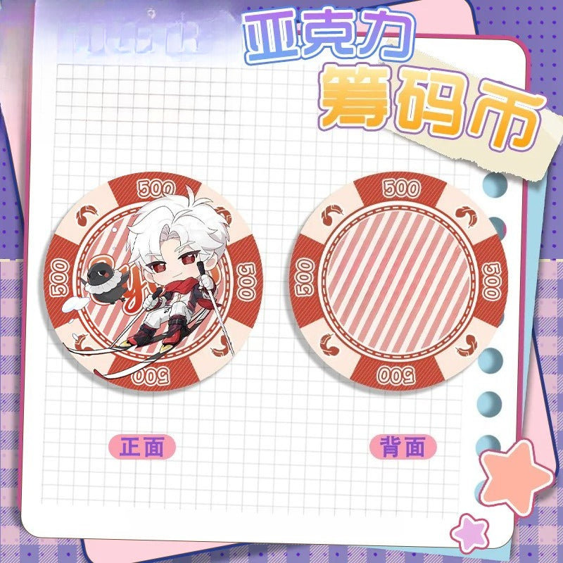 LaDS Acrylic Chip Coin 201-250 - Sandwich Double-Sided High-Definition Pattern Anime Game Merchandise - merrys