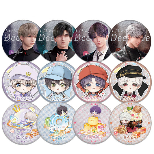 LaDS Collab Series Double Flash Badge - Tinplate 58/75mm Anime Merch - merrys