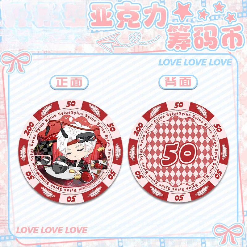 LaDS Acrylic Chip Coin 231-250 - Sandwich Double-Sided High-Definition Pattern Anime Game Merchandise - merrys