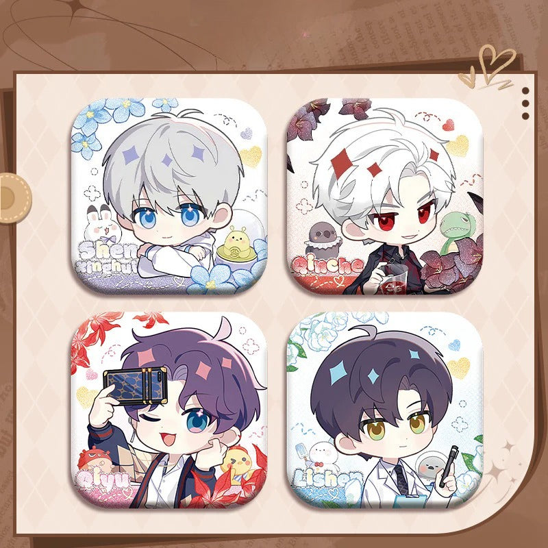 LaDS Co-branded with Mandy Combo Set - Double Flash Badge, Standee Anime Mobile Game Merchandise Gift Desktop Decoration - merrys