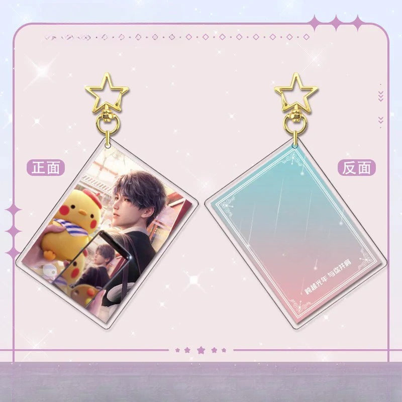 LaDS Card Golden Star Buckle - Zayne, Rafayel, Xavier Acrylic Game Merchandise Charm - merrys