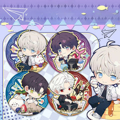 LaDS Double Flash Badge 123-126 - PET Material 75mm 58mm Tinplate Anime Merchandise - merrys