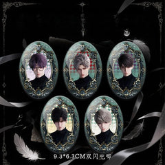 Lads Artist-Authorized Knit Sweater Series Zinc Alloy Feather Brooch