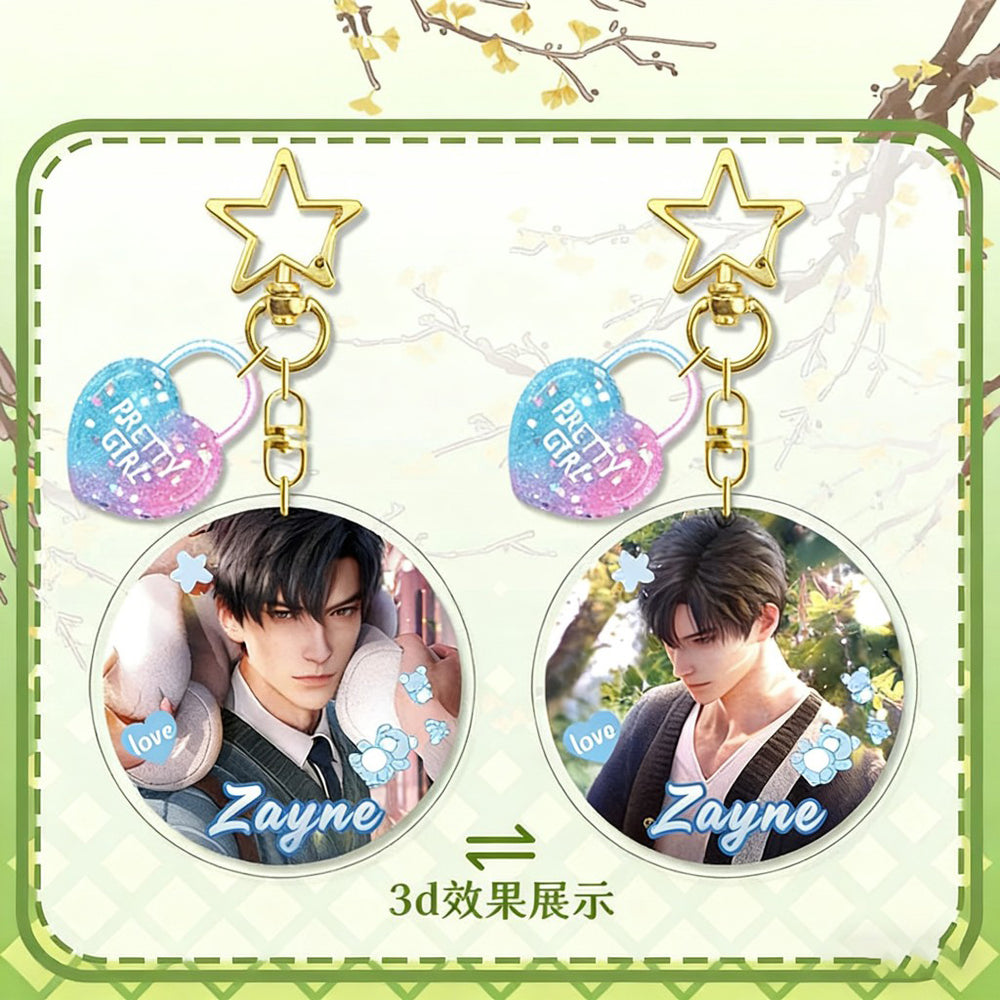 LaDS Lenticular Keychain - 3D Transformation Zayne, Rafayel, Xavier Game Anime Merchandise - merrys