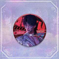 LaDS Double Flash Badge 143-196 - Diameter 75mm 58mm Tinplate Anime Merchandise - merrys