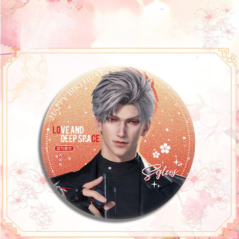 LaDS Double Flash Badge 143-196 - Diameter 75mm 58mm Tinplate Anime Merchandise - merrys