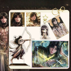 LaDS Zayne End of God Series - Acrylic Sandwich Standee, Art Card, Quicksand Keychain - merrys