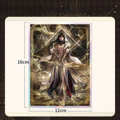 LaDS Zayne End of God Series - Acrylic Sandwich Standee, Art Card, Quicksand Keychain - merrys