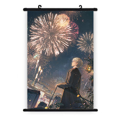 Xavier Series Artist-Hand-Painted Original Fan Art LaDS Canvas Wall Scroll - Anime Game Merch