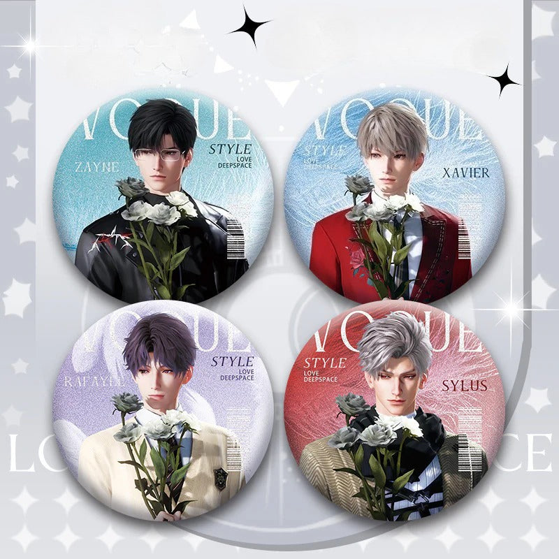 LaDS Double Flash Badge 131-134 - PET Material 75mm 58mm Tinplate Anime Merchandise - merrys