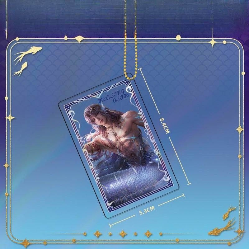 LaDS Rafayel Lemuria Sea God Series - Acrylic Sandwich Standee, Art Card, Quicksand Keychain - merrys