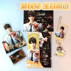 LaDS Caleb Birthday Series Set - Double Flash Badge, Standee Anime Game Acrylic Merchandise - merrys