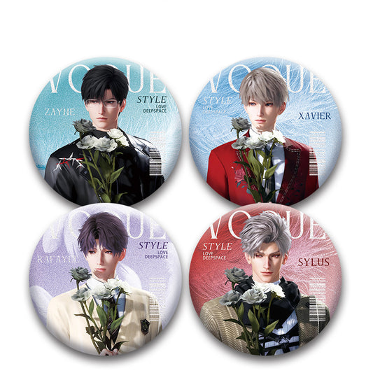 LaDS Double Flash Badge 131-134 - PET Material 75mm 58mm Tinplate Anime Merchandise - merrys