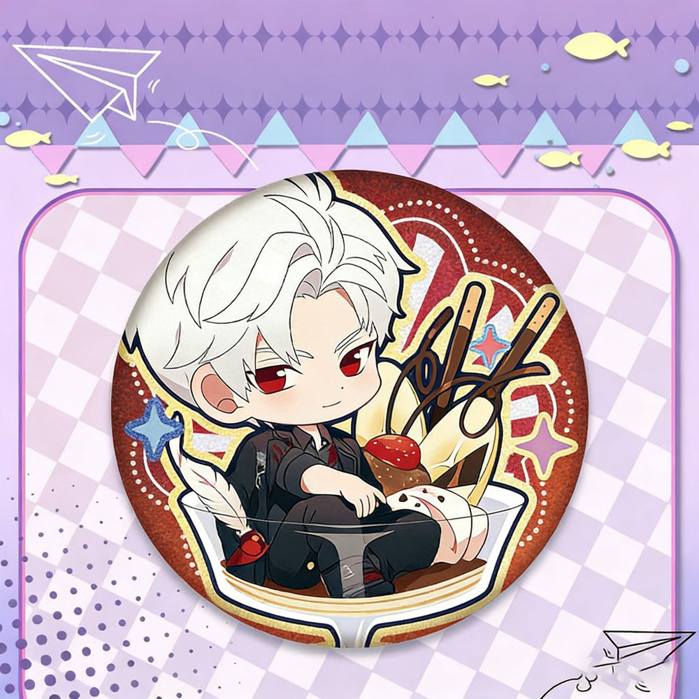 LaDS Double Flash Badge - 75mm 58mm Tinplate Anime Game Merchandise - merrys