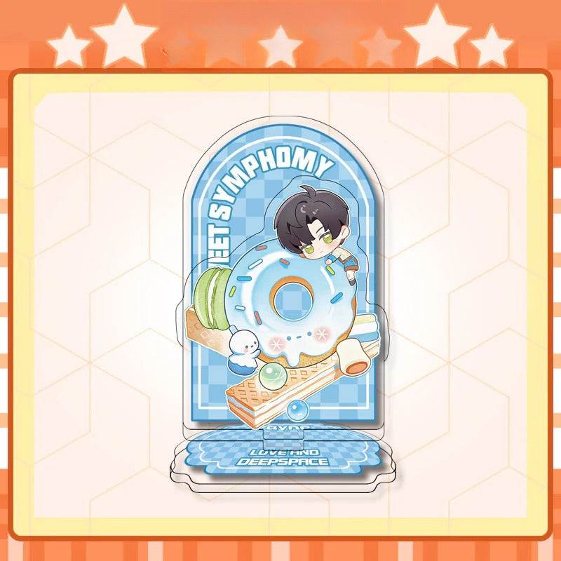 LaDS 12cm Double-Sided Insert Standee - Anime Acrylic Desktop Decoration, Sandwich Craft, Combined Illustration - merrys