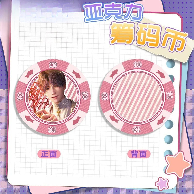 LaDS Acrylic Chip Coin 201-250 - Sandwich Double-Sided High-Definition Pattern Anime Game Merchandise - merrys