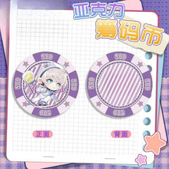 LaDS Acrylic Chip Coin 201-250 - Sandwich Double-Sided High-Definition Pattern Anime Game Merchandise - merrys