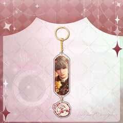 LaDS Sandwich Pendant - Golden Acrylic Round Charm Double-Sided High-Definition Game Anime Merchandise - merrys