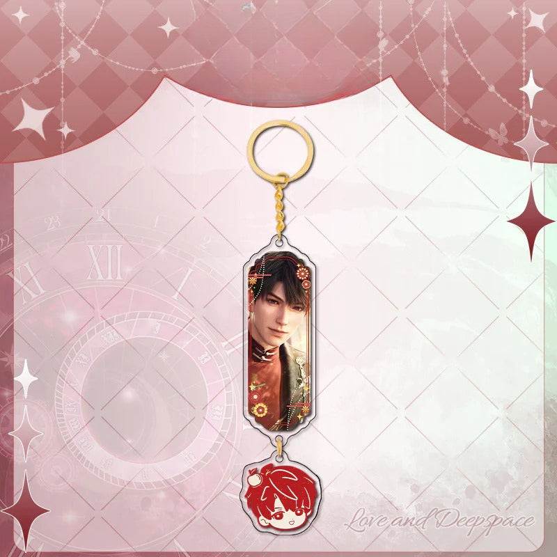 LaDS Sandwich Pendant - Golden Acrylic Round Charm Double-Sided High-Definition Game Anime Merchandise - merrys