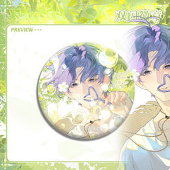 LaDS Original Four Seasons Movement Double Flash Badge - 75mm 58mm PET Badge Game Merchandise - merrys