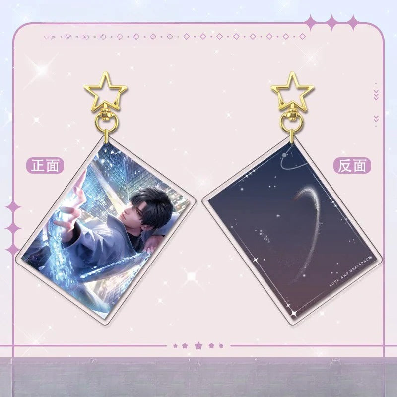 LaDS Card Golden Star Buckle - Zayne, Rafayel, Xavier Acrylic Game Merchandise Charm - merrys