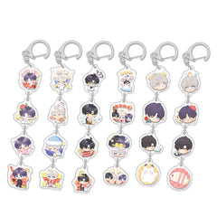 LaDS Chibi String Charm - Acrylic Sandwich Craft Keychain Celebrity Anime Merchandise - merrys