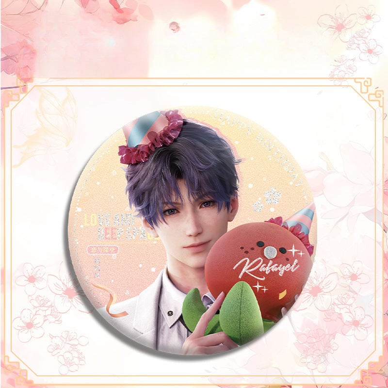 LaDS Double Flash Badge 143-196 - Diameter 75mm 58mm Tinplate Anime Merchandise - merrys